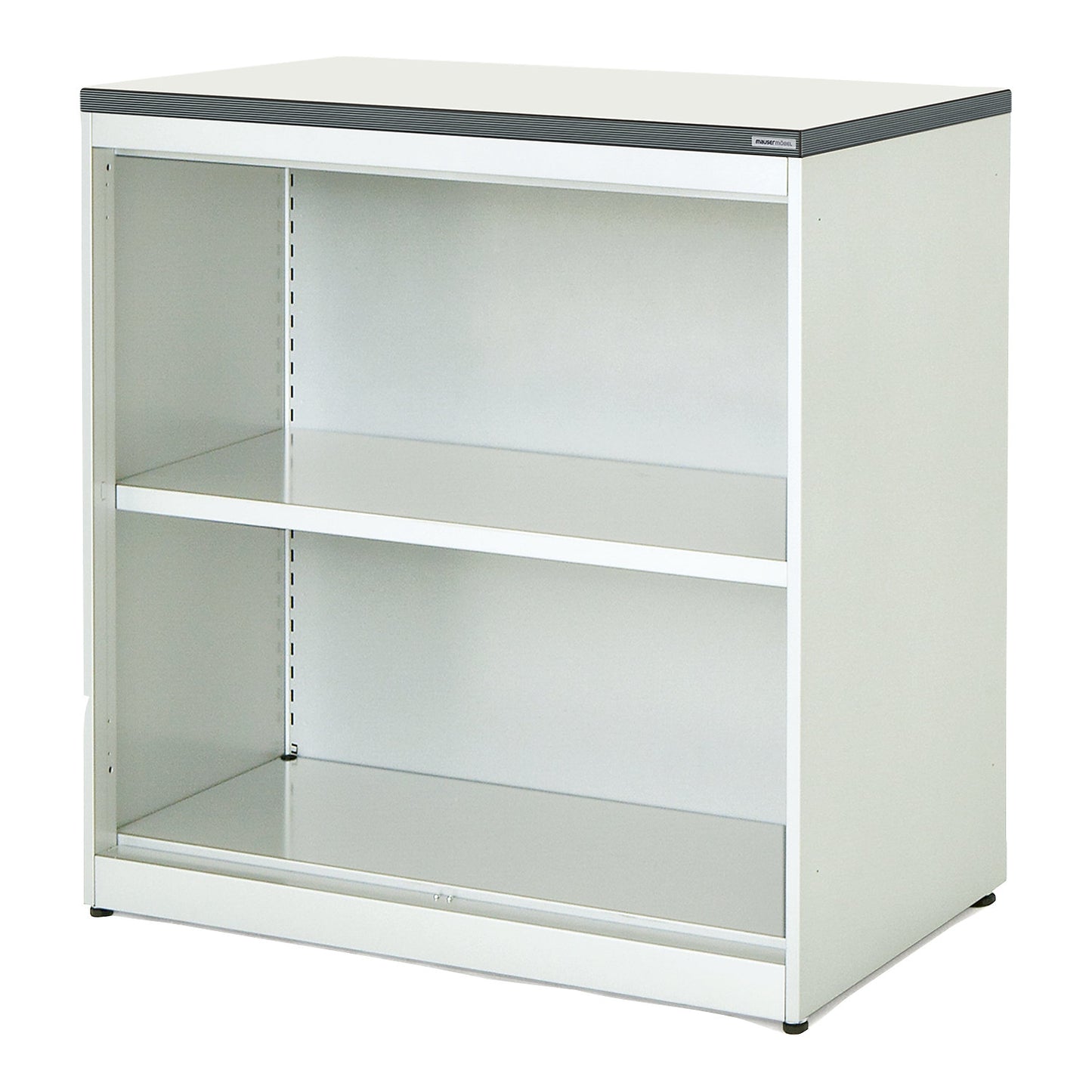 Combination shelf unit, HxWxD 830 x 800 x 432 mm, plastic panel, 1 shelf, pure white / white.