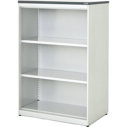 Combination shelf unit, HxWxD 1180 x 800 x 432 mm, plastic panel, 2 shelves, pure white / white.