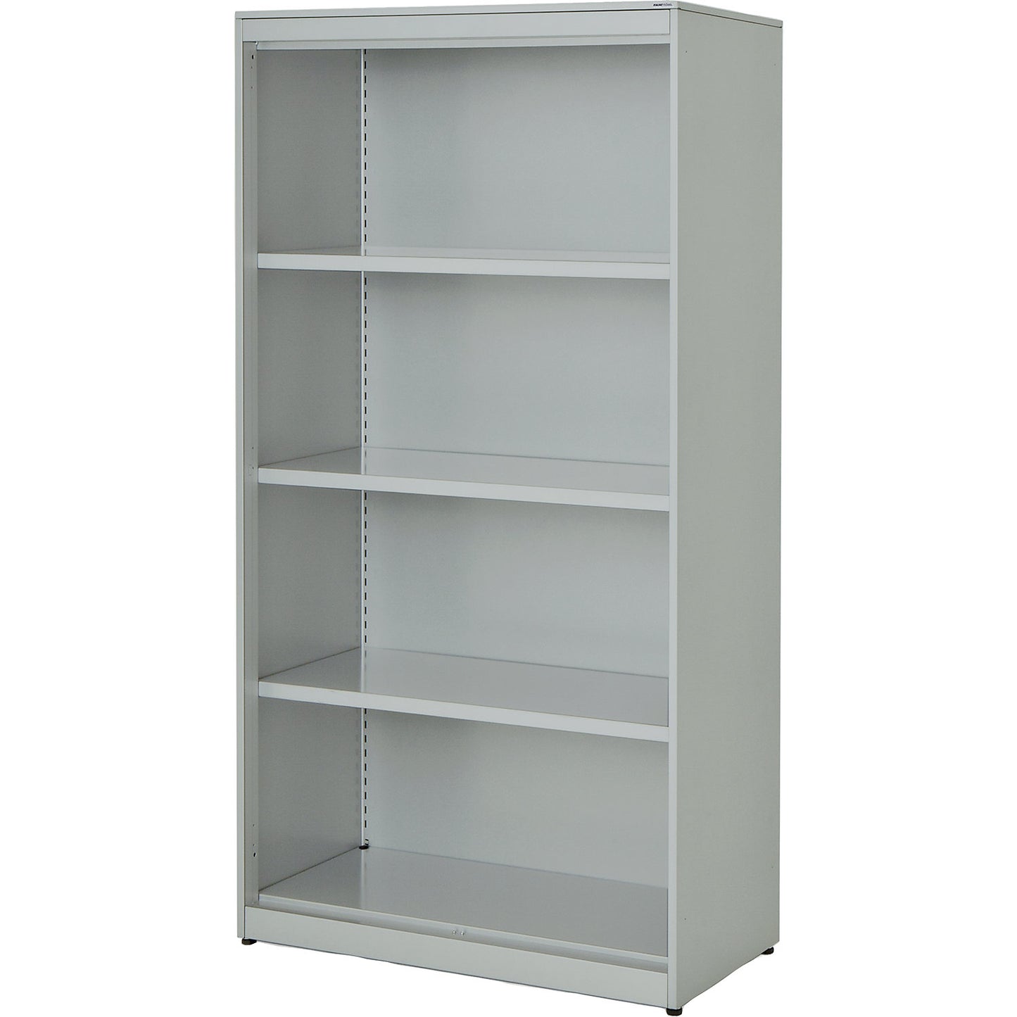 Combination shelf unit, HxWxD 1516 x 800 x 432 mm, steel panel, 3 shelves, light grey.