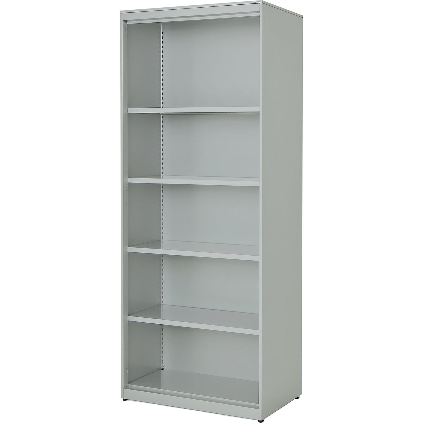 Combination shelf unit, HxWxD 1956 x 800 x 432 mm, steel panel, 4 shelves, light grey.