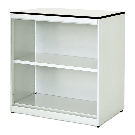 Combination shelf unit, HxWxD 818 x 800 x 432 mm, solid core panel, 1 shelf, pure white / white.