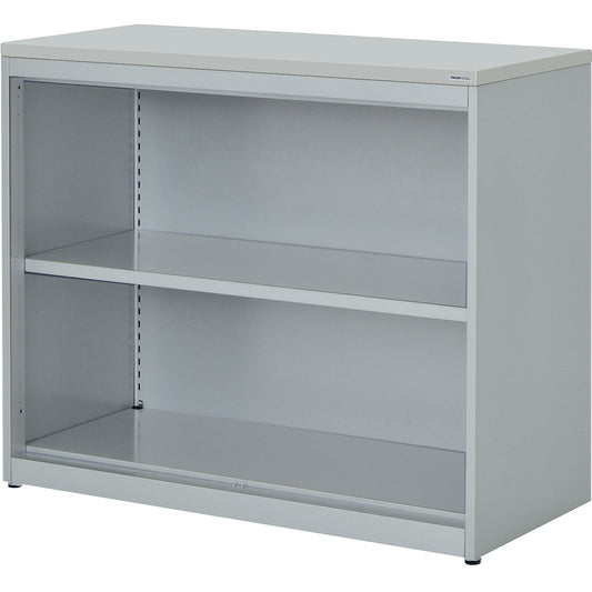 Combination shelf unit, HxWxD 830 x 1000 x 432 mm, plastic panel, 1 shelf, light grey.