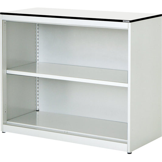 Combination shelf unit, HxWxD 818 x 1000 x 432 mm, solid core panel, 1 shelf, pure white / white.