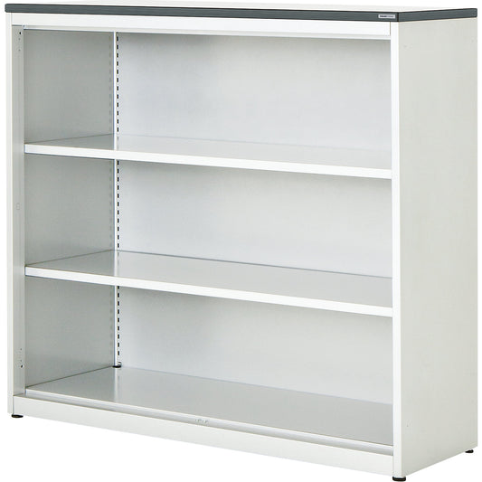 Combination shelf unit, HxWxD 1180 x 1200 x 432 mm, plastic panel, 2 shelves, pure white / white.