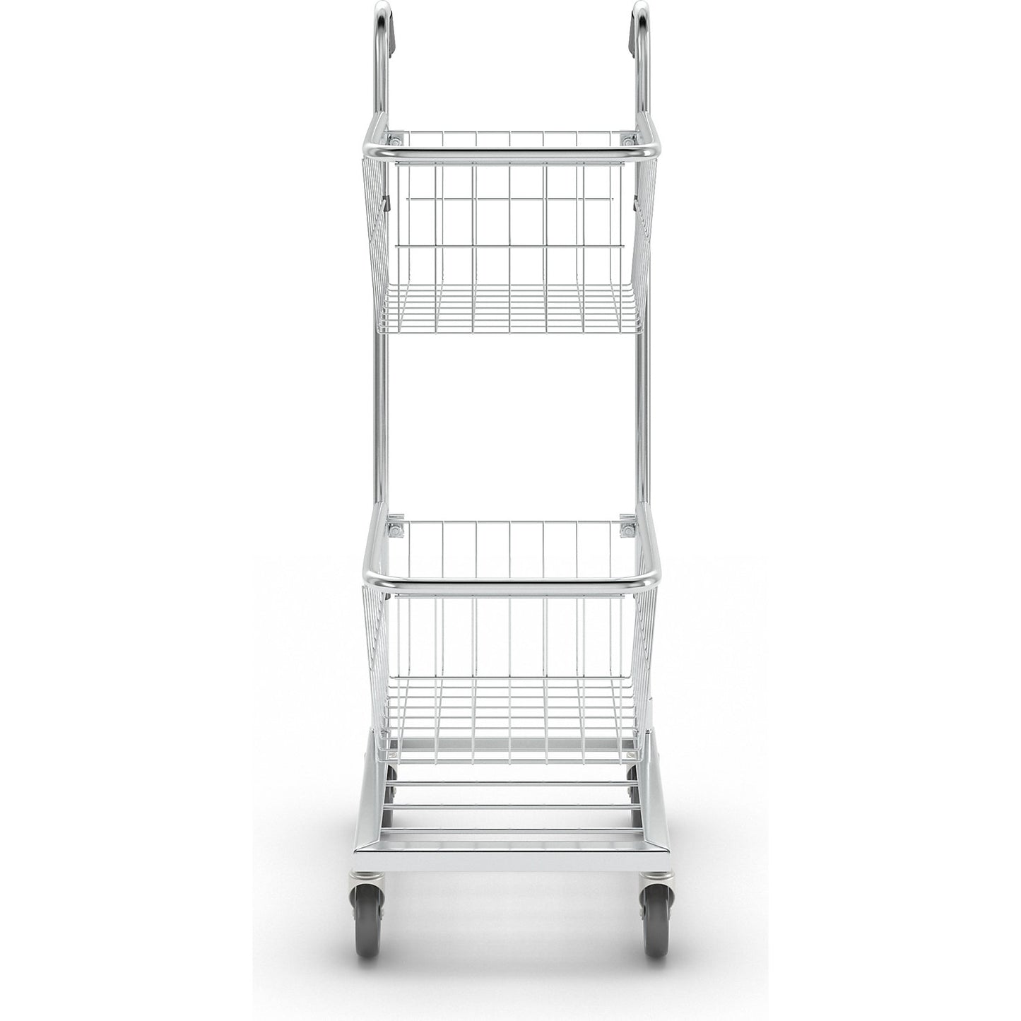 Compact platform trolley, 2 baskets, max. load 35 kg.