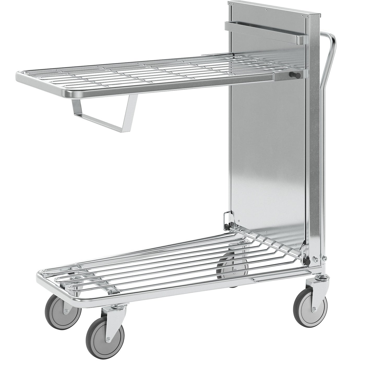 Shopping trolley, zinc plated, LxWxH 960 x 525 x 1030 mm, max. load 300 kg.