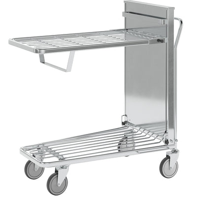 Shopping trolley, zinc plated, LxWxH 960 x 525 x 1030 mm, max. load 300 kg.