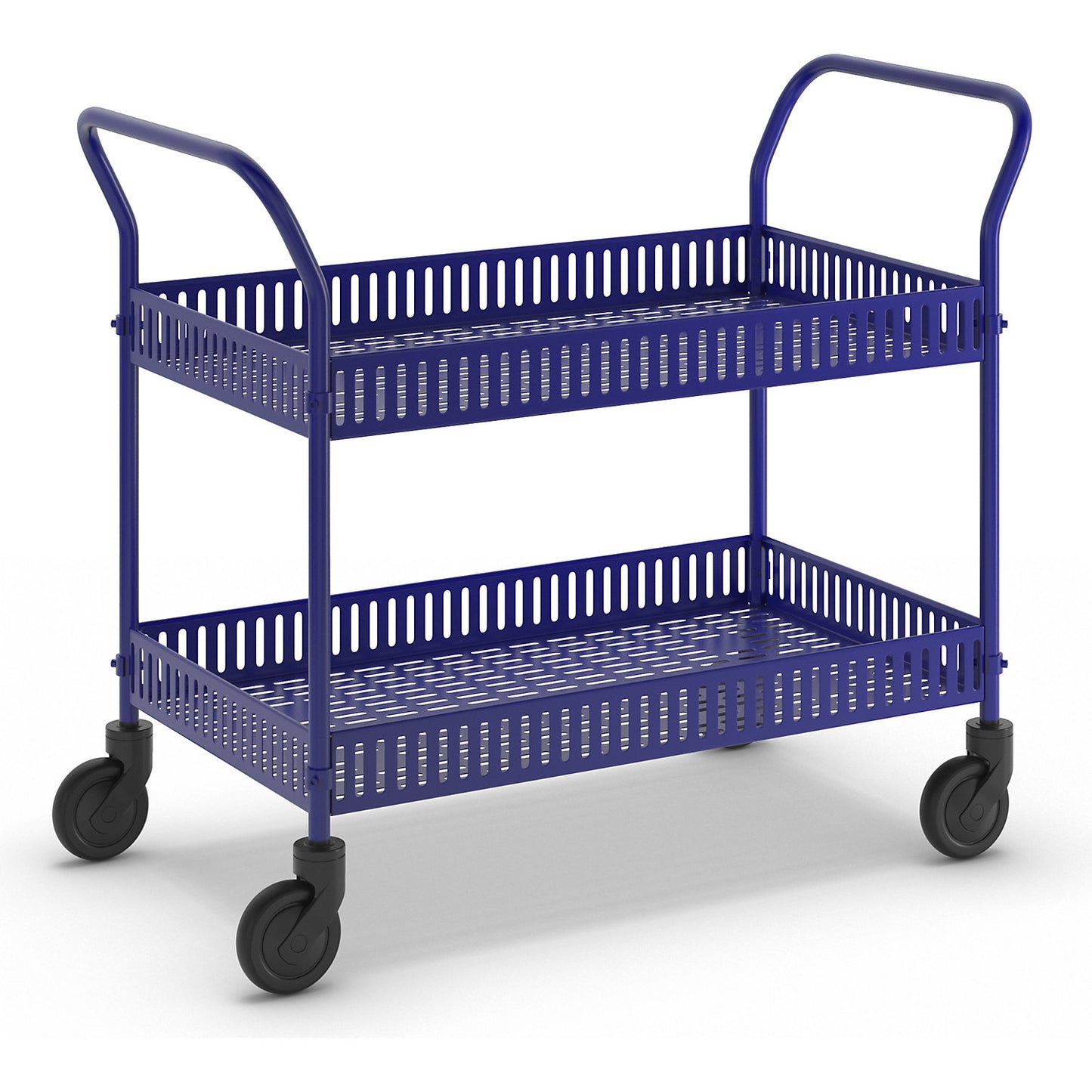 Display trolley, LxWxH 1130 x 550 x 940 mm, blue.