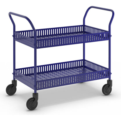 Display trolley, LxWxH 1130 x 550 x 940 mm, blue.