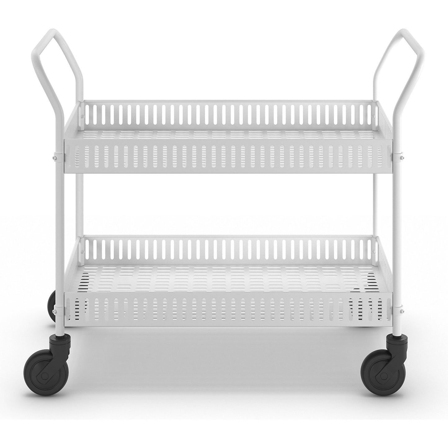 Display trolley, LxWxH 1130 x 550 x 940 mm, white.