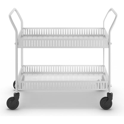 Display trolley, LxWxH 1130 x 550 x 940 mm, white.