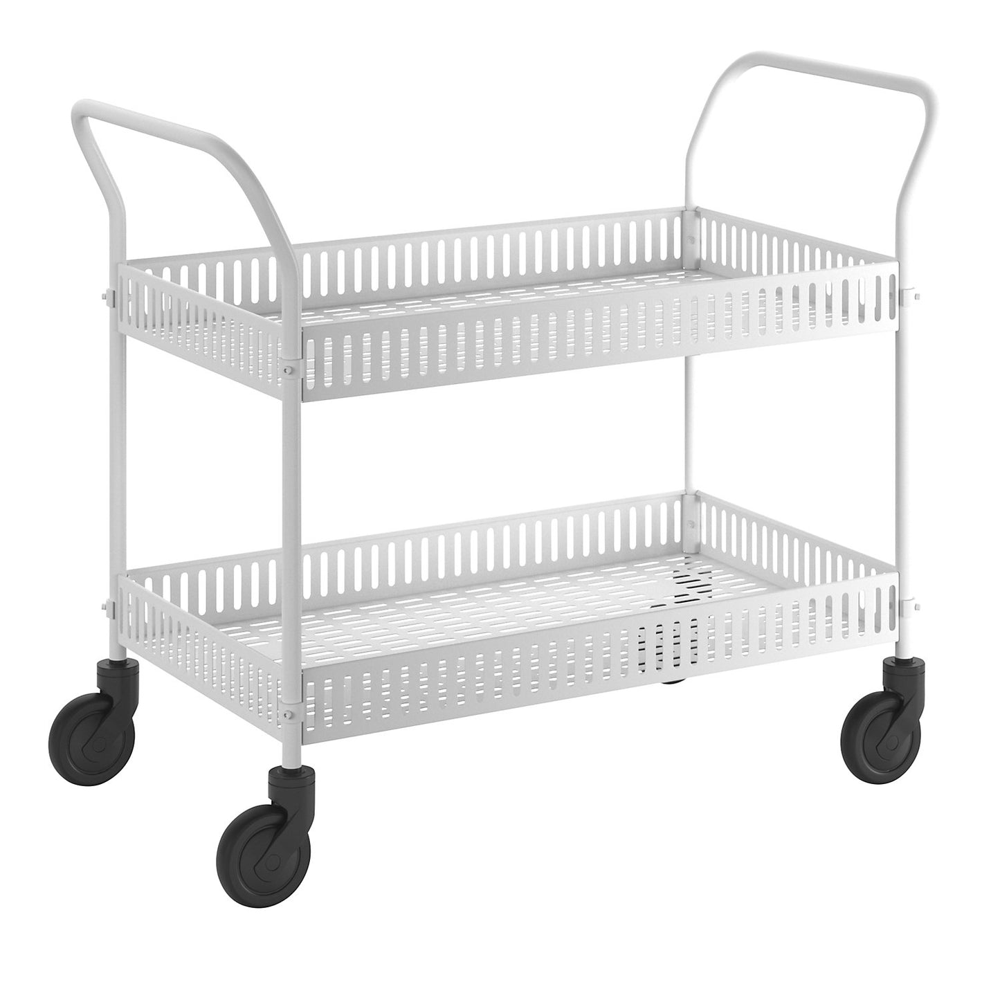 Display trolley, LxWxH 1130 x 550 x 940 mm, white.
