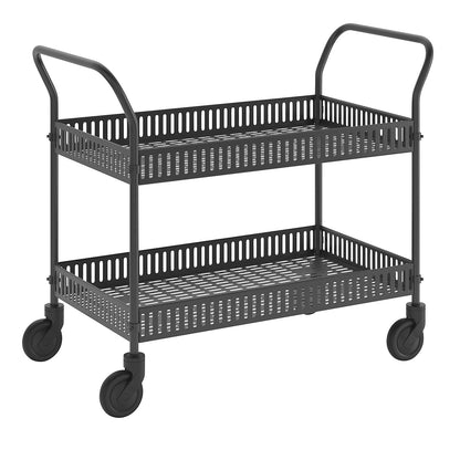 Display trolley, LxWxH 1130 x 550 x 940 mm, charcoal.
