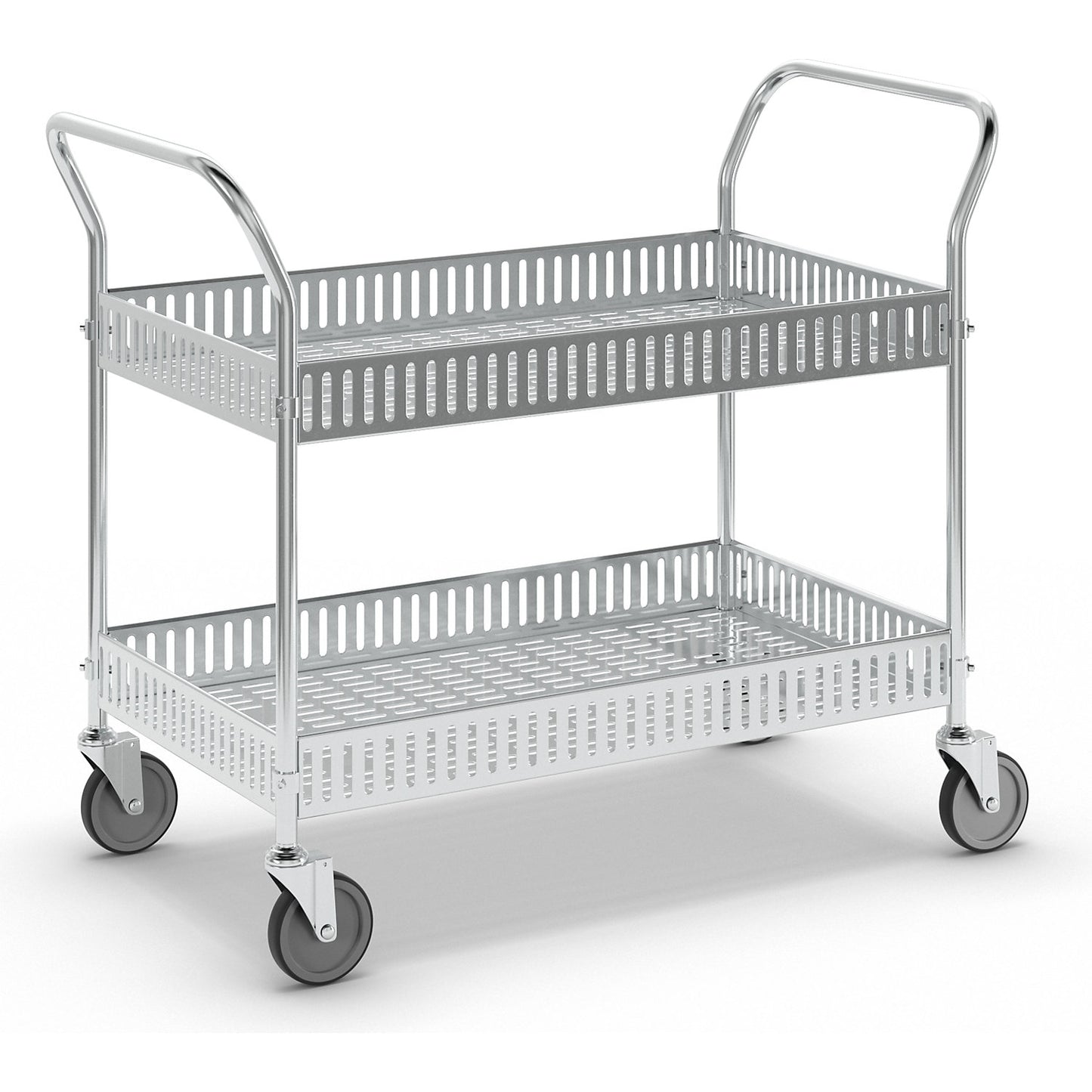 Display trolley, LxWxH 1130 x 550 x 940 mm, zinc plated.