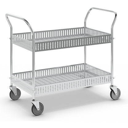 Display trolley, LxWxH 1130 x 550 x 940 mm, zinc plated.