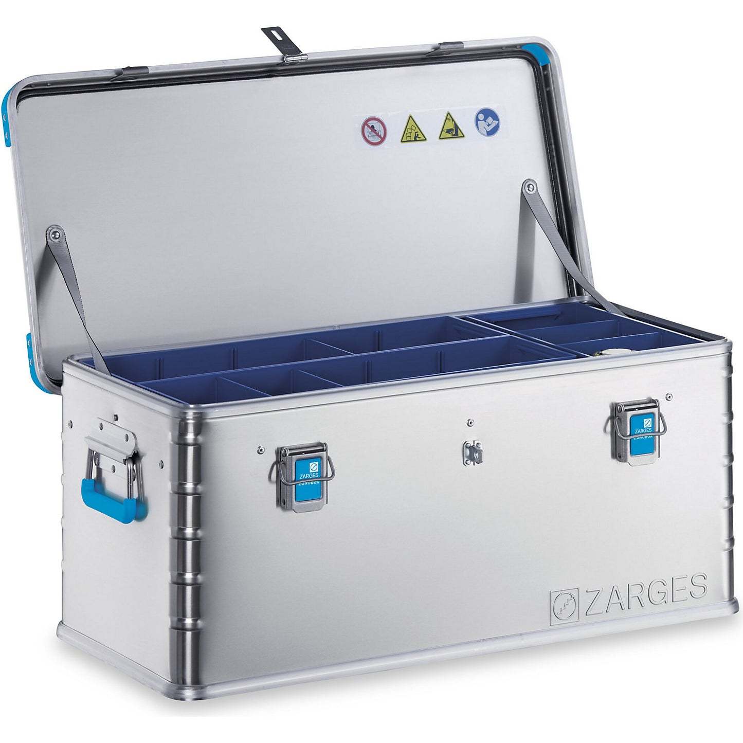 Aluminium Euro tool box, stackable, capacity 81 l.