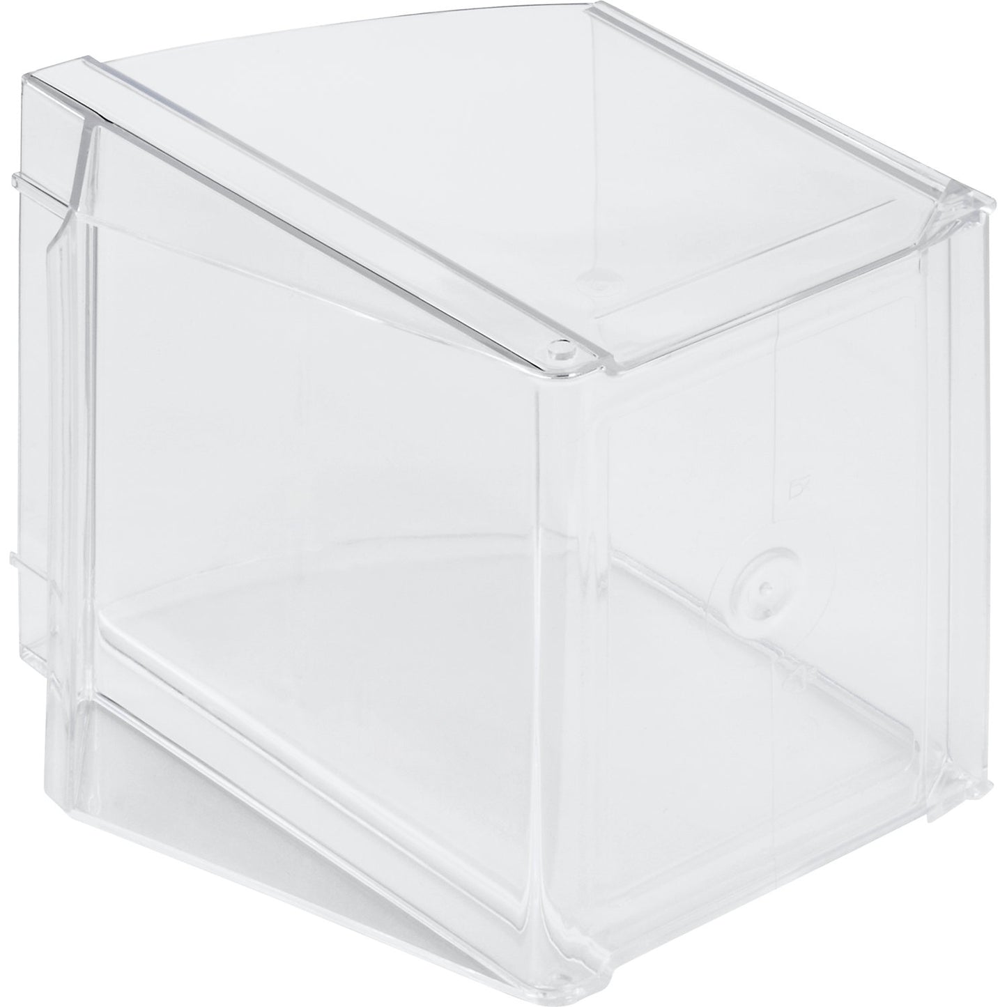 Visual storage container made of Styrolux®, LxWxH 177 x 147 x 161 mm, pack of 3, transparent.