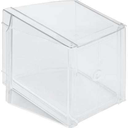 Visual storage container made of Styrolux®, LxWxH 177 x 147 x 161 mm, pack of 3, transparent.