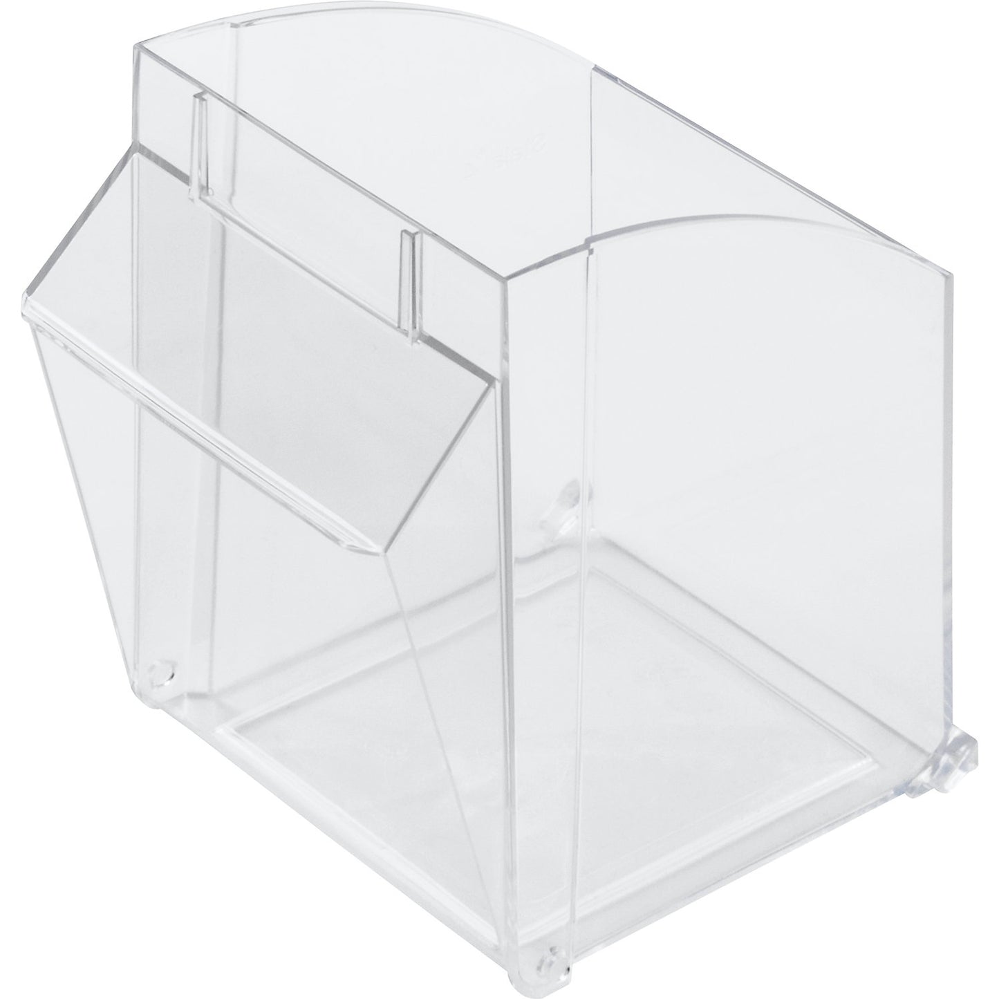 Visual storage container made of Styrolux®, LxWxH 128 x 128 x 133 mm, pack of 8, transparent.