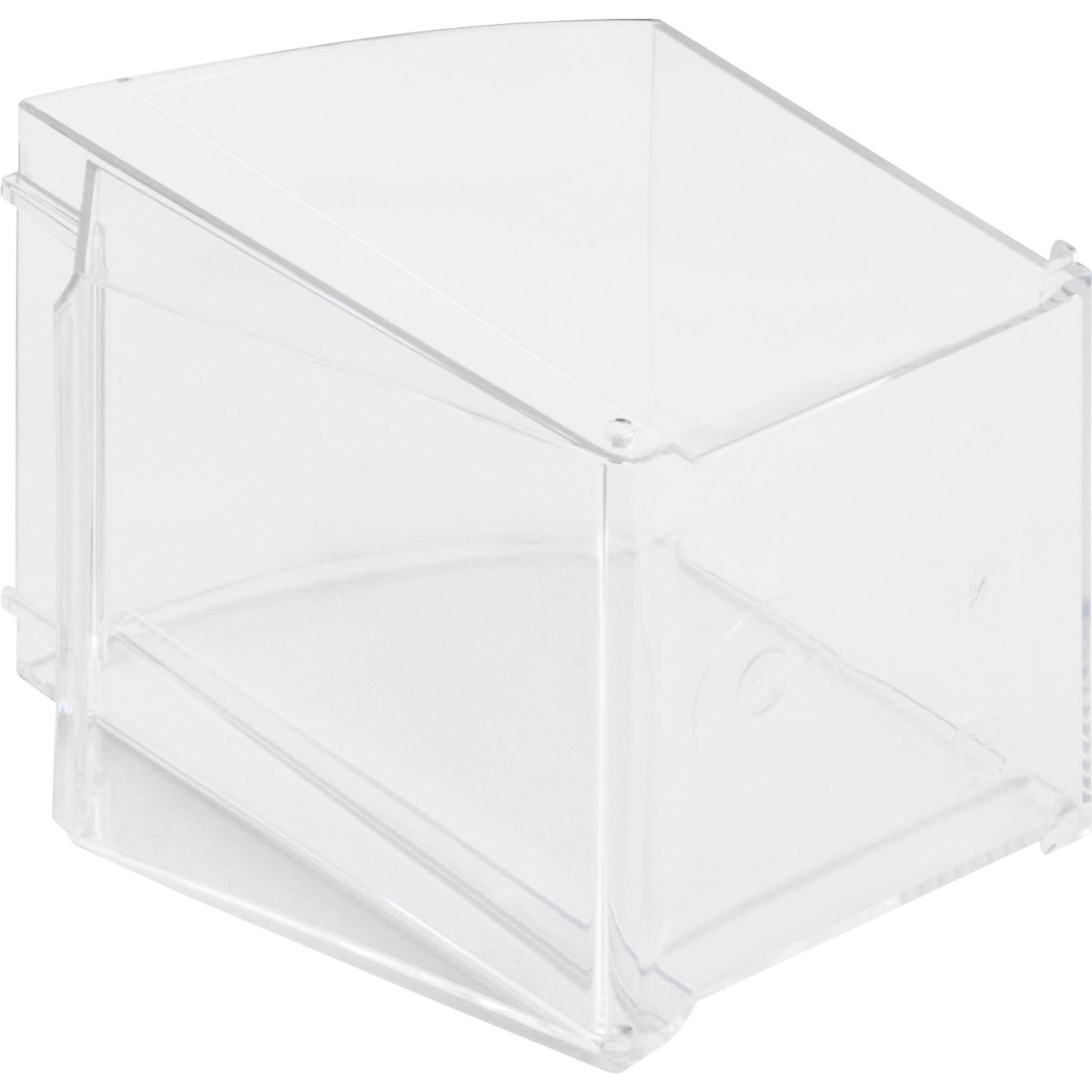 Visual storage container made of Styrolux®, LxWxH 101 x 97 x 108 mm, pack of 18, transparent.