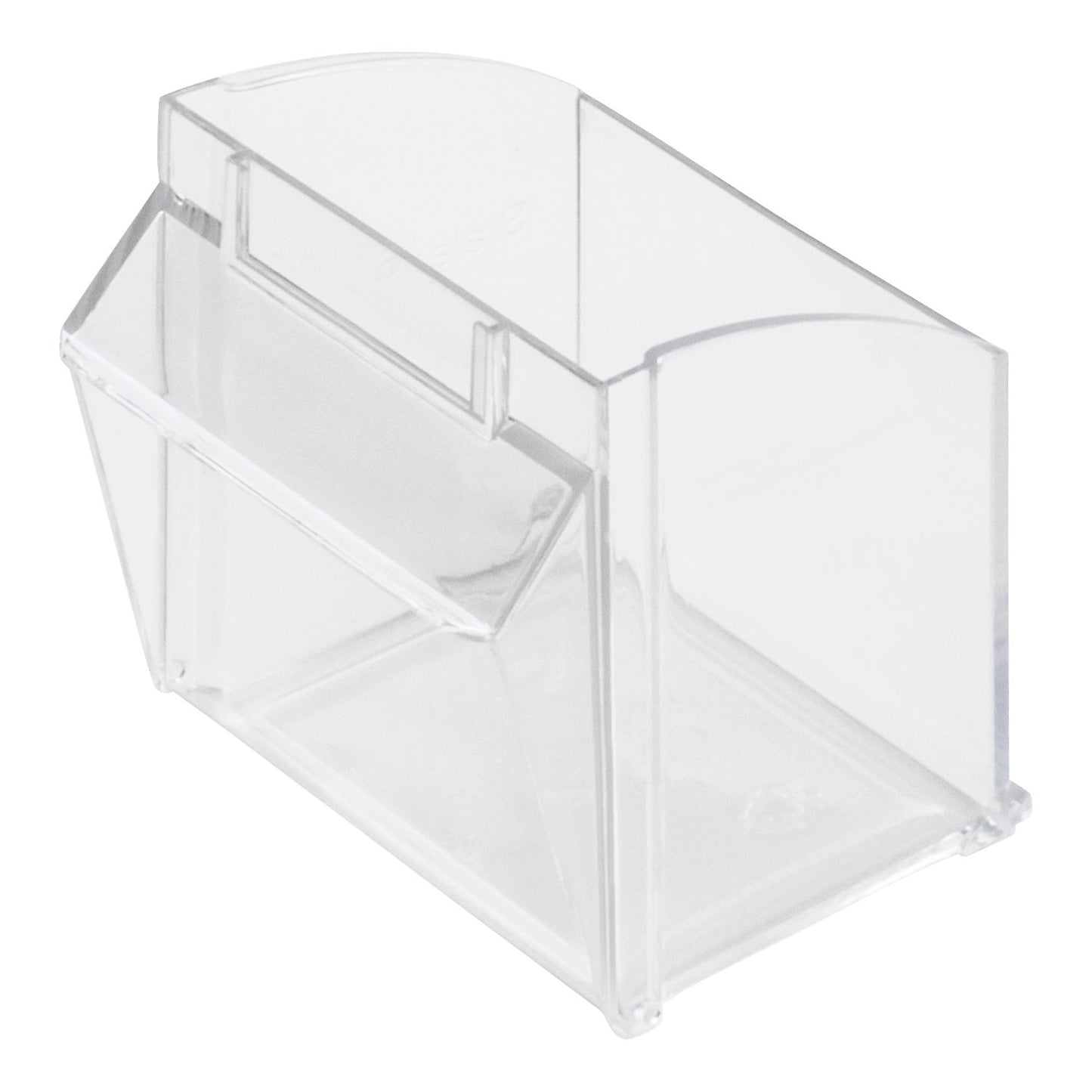 Visual storage container made of Styrolux®, LxWxH 82 x 65 x 71 mm, pack of 10, transparent.