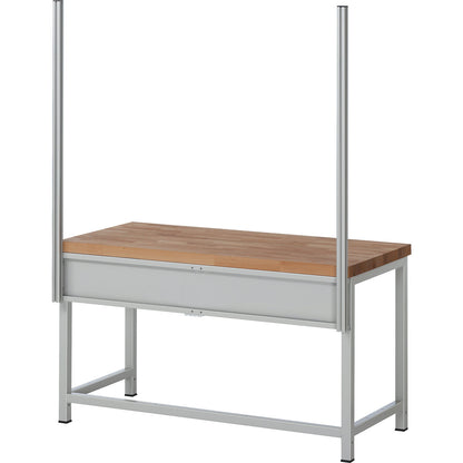 System upright set, 2 system uprights, for work table width 1500 mm.