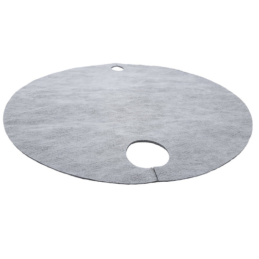 Absorbent sheeting drum covers, Ø 560 mm, pack of 25, heavy, grey.
