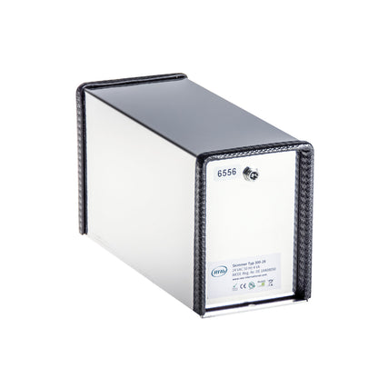 Belt oil skimmer, robust, LxWxH 225 x 85 x 115 mm, belt width 60 mm.