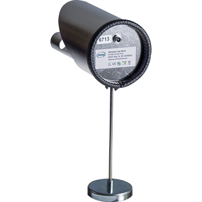 Belt oil skimmer with flexible base, LxWxH 170 x 110 x 110 mm, belt width 30 mm.