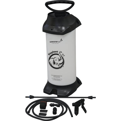 Pressure sprayer, for disinfectants/cleaning agents, de-icing agents, de-icing fluids, capacity 10 litres.