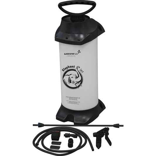 Pressure sprayer, for disinfectants/cleaning agents, de-icing agents, de-icing fluids, capacity 10 litres.