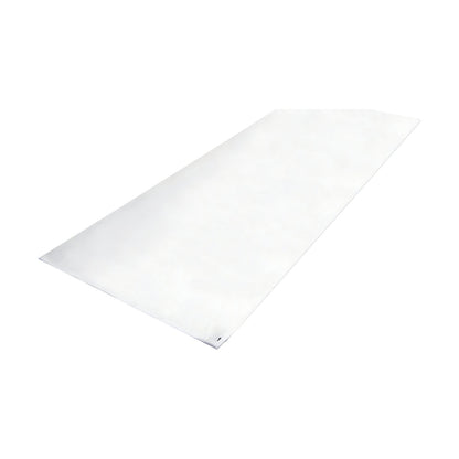 Disposable cleanroom adhesive mats, LxW 1170 x 450 mm, 4 packs of 30 sheets, white.
