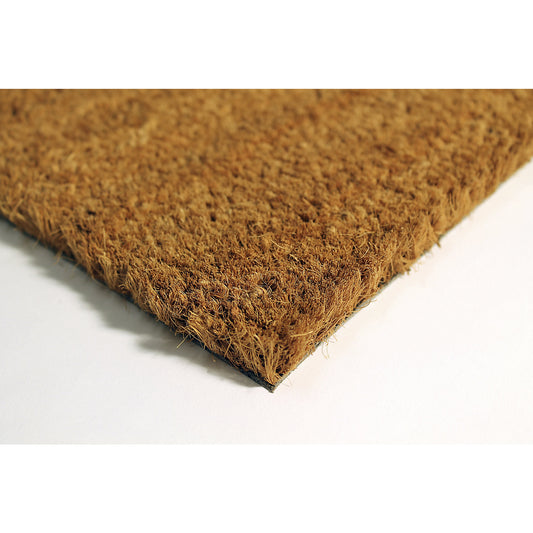 Coconut matting, PVC, length 6000 mm, WxH 1000 x 23 mm.