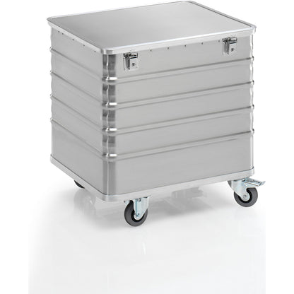 Aluminium container truck, solid panel, with cover, capacity 223 l.