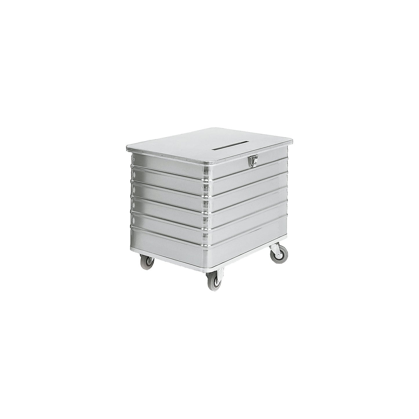 Container for document shredding, HxWxD 840 x 1050 x 700 mm, with deposit slot.