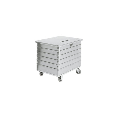 Container for document shredding, HxWxD 840 x 1050 x 700 mm, with deposit slot.