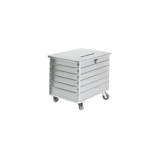 Container for document shredding, HxWxD 840 x 1050 x 700 mm, with deposit slot.
