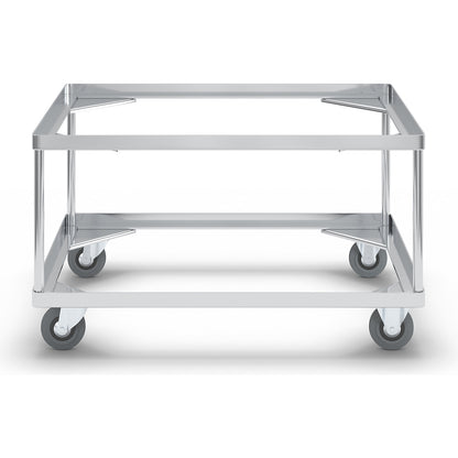 Aluminium dolly, loading height 440 mm, internal LxW 772 x 572 mm, without handle bar.