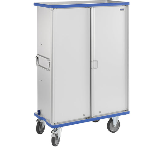 Aluminium cupboard trolley, max. load 300 kg, external LxWxH 1220 x 610 x 1806 mm.