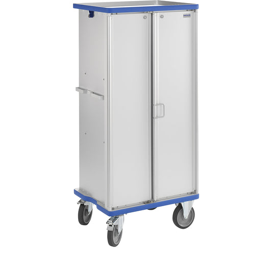 Aluminium cupboard trolley, max. load 300 kg, external LxWxH 840 x 640 x 1806 mm.