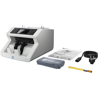 Counting machine for sorted counting, SAFESCAN 2250, threefold forgery detection.