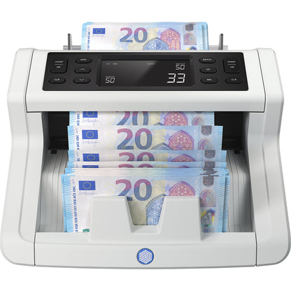 Counting machine for sorted counting, SAFESCAN 2250, threefold forgery detection.