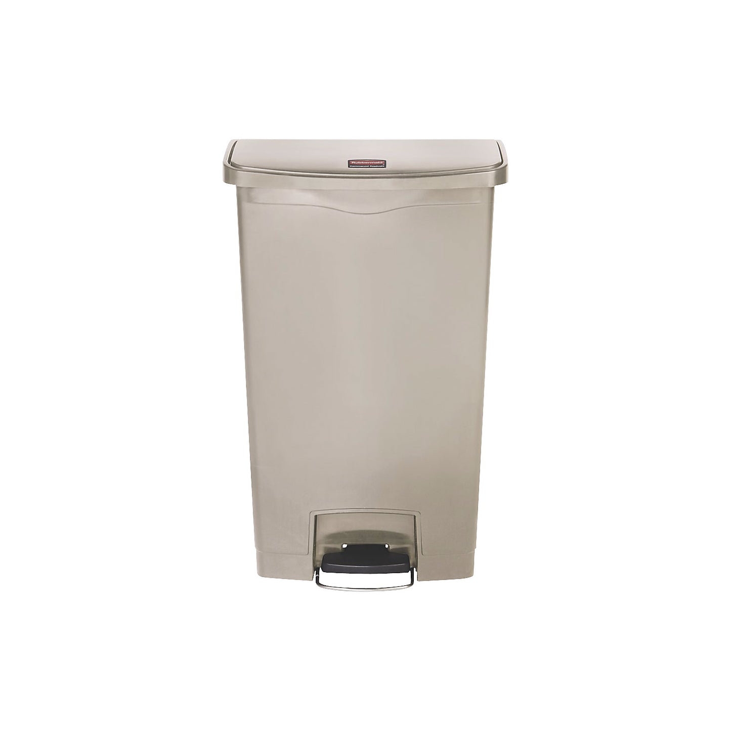 SLIM JIM® foot pedal bin, made of polyethylene, 68 l, beige.