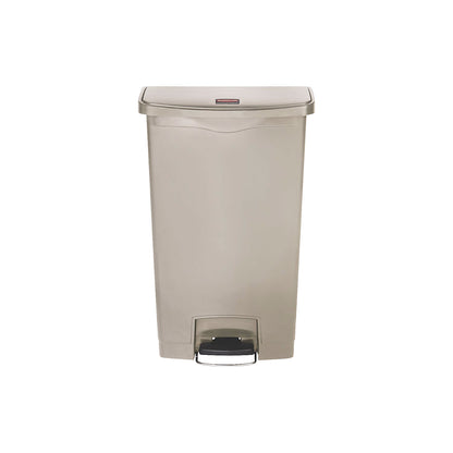 SLIM JIM® foot pedal bin, made of polyethylene, 68 l, beige.