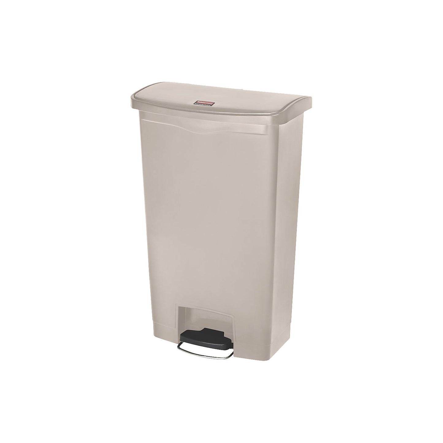 SLIM JIM® foot pedal bin, made of polyethylene, 68 l, beige.