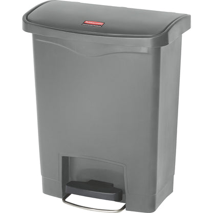 SLIM JIM® foot pedal bin, made of polyethylene, 30 l, grey.