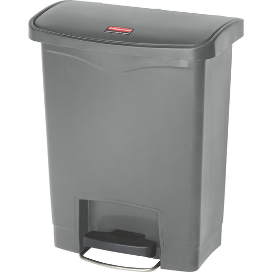 SLIM JIM® foot pedal bin, made of polyethylene, 30 l, grey.