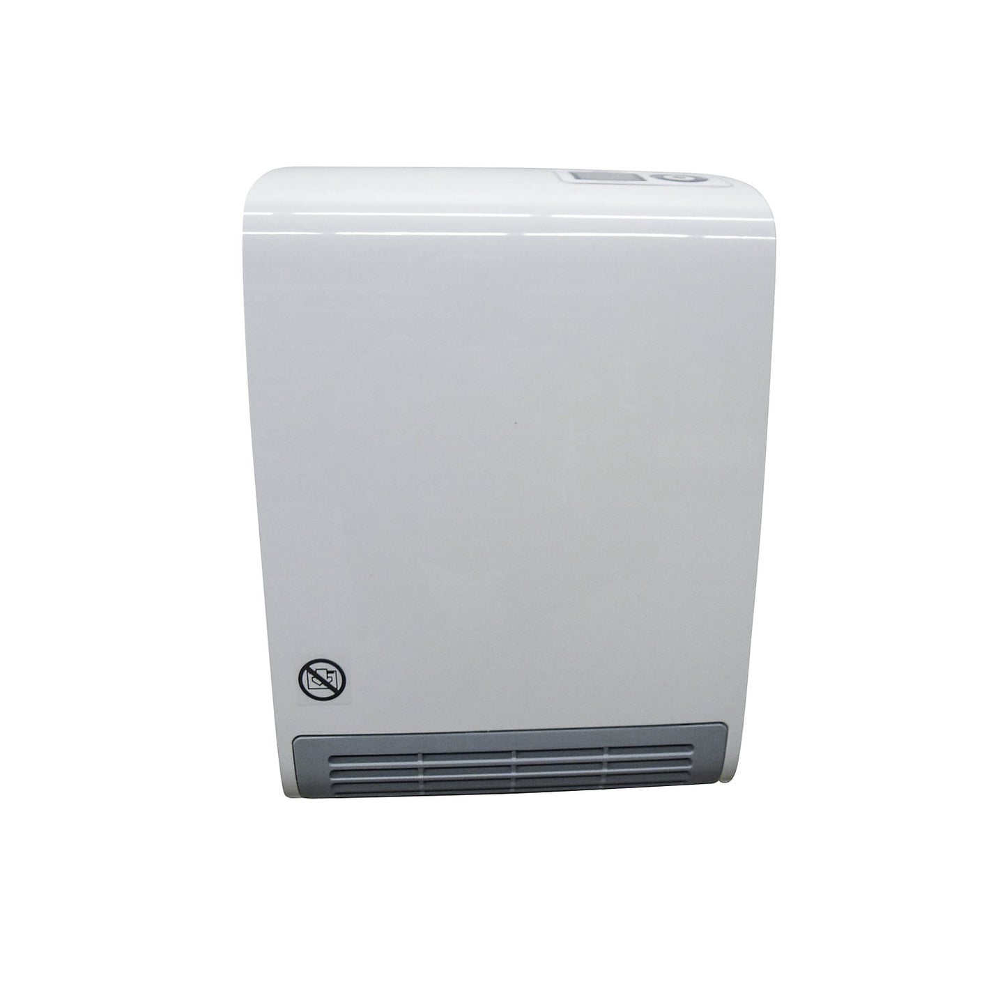 Rapid electric heater, for multi-purpose building, can be regulated with the thermostat.