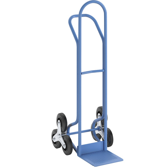 Steel stair climbing truck, footplate WxD 280 x 250 mm, with handle bar.