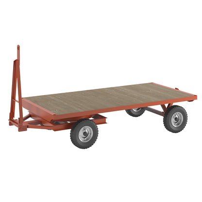 Trailer, 2-wheel turntable steering, max. load 3 t, platform 2.5 x 1.25 m, pneumatic tyres.